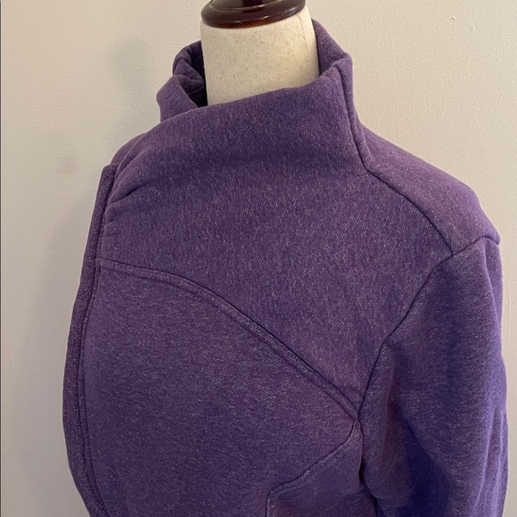 Zella Purple Asymmetrical Wrap Jacket Sweatshirt L - Picture 2 of 7